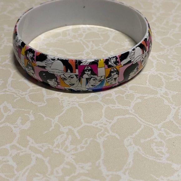 Women's Fashion Bangle Bracelet White multicolor‎ - Picture 4 of 9
